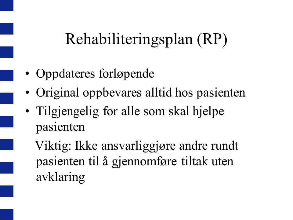 Rehabiliteringsplan (RP)