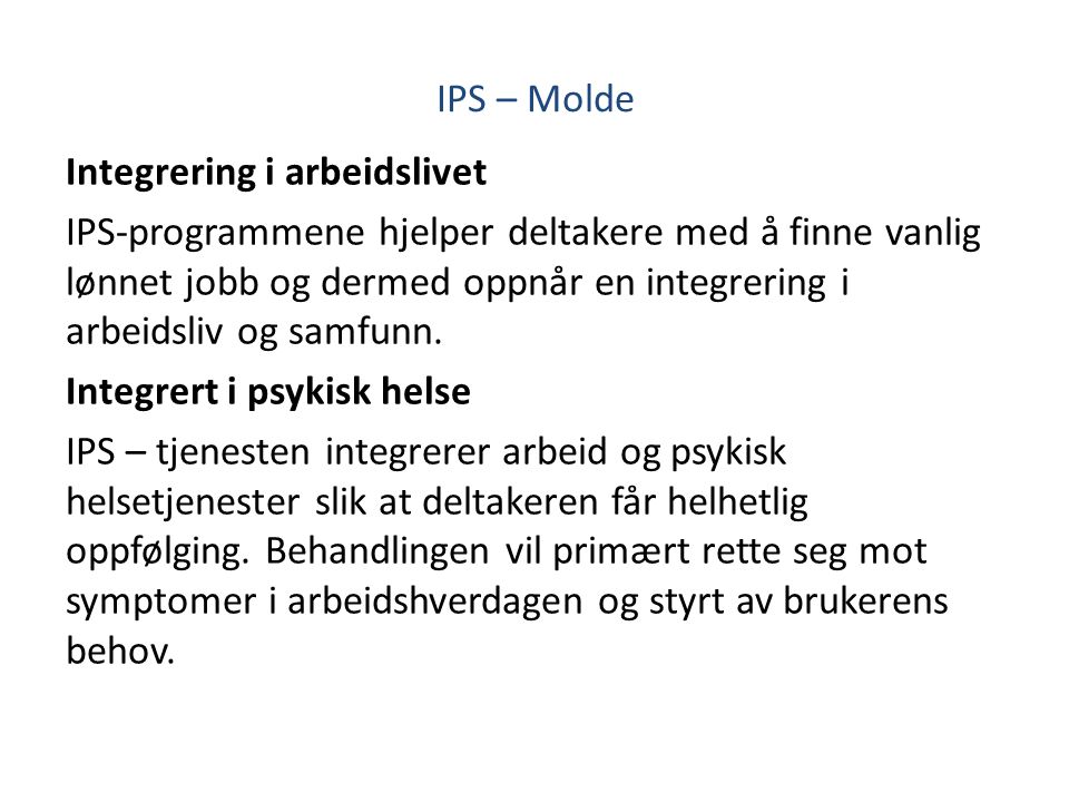IPS – Molde