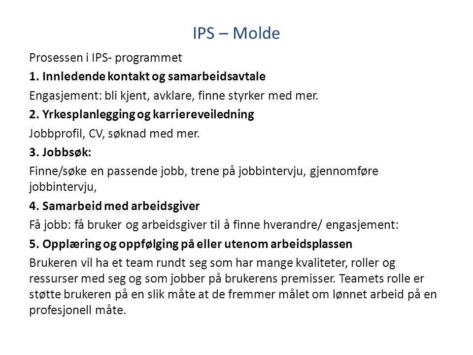 IPS – Molde