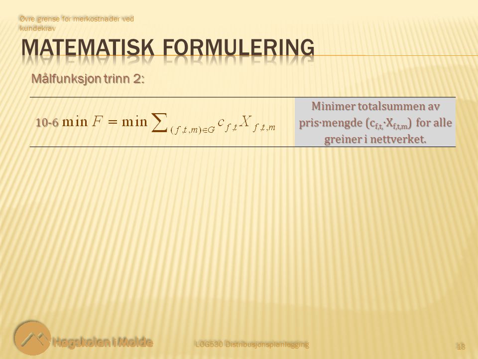 Matematisk formulering