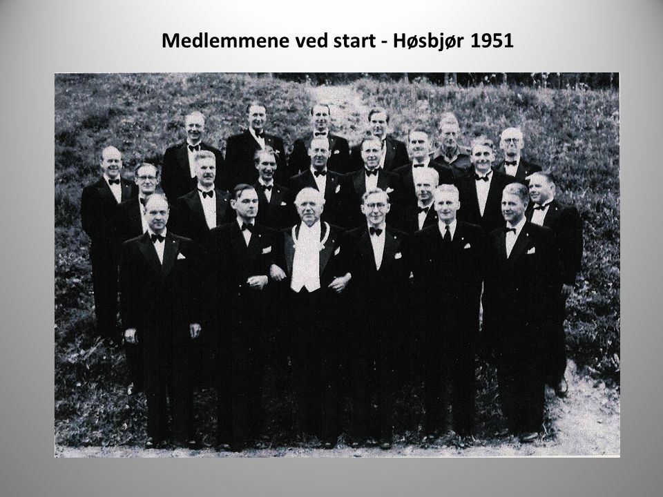 Medlemmene ved start - Høsbjør 1951