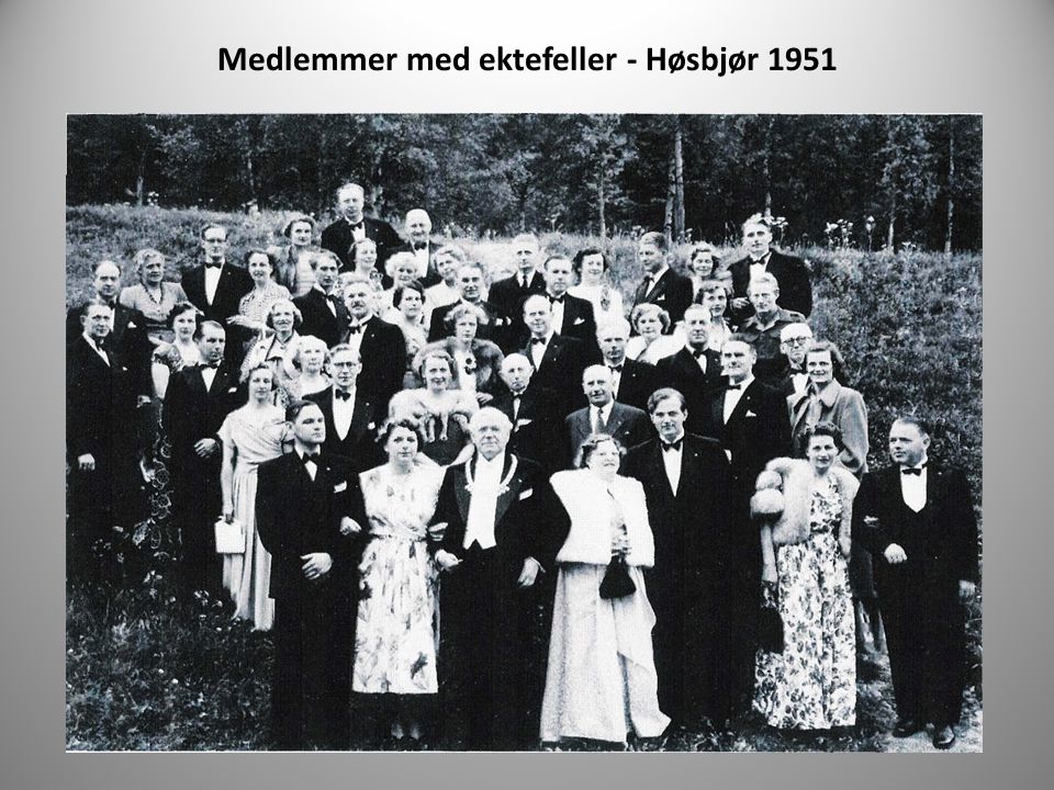 Medlemmer med ektefeller - Høsbjør 1951