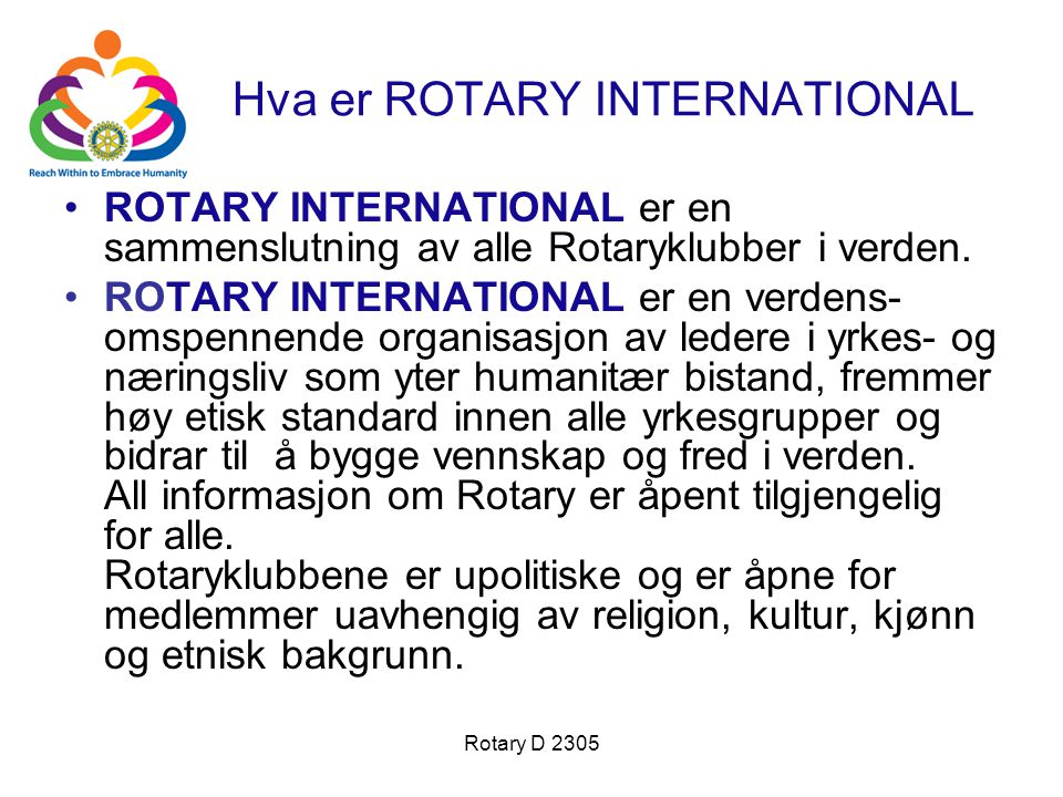 Hva er ROTARY INTERNATIONAL