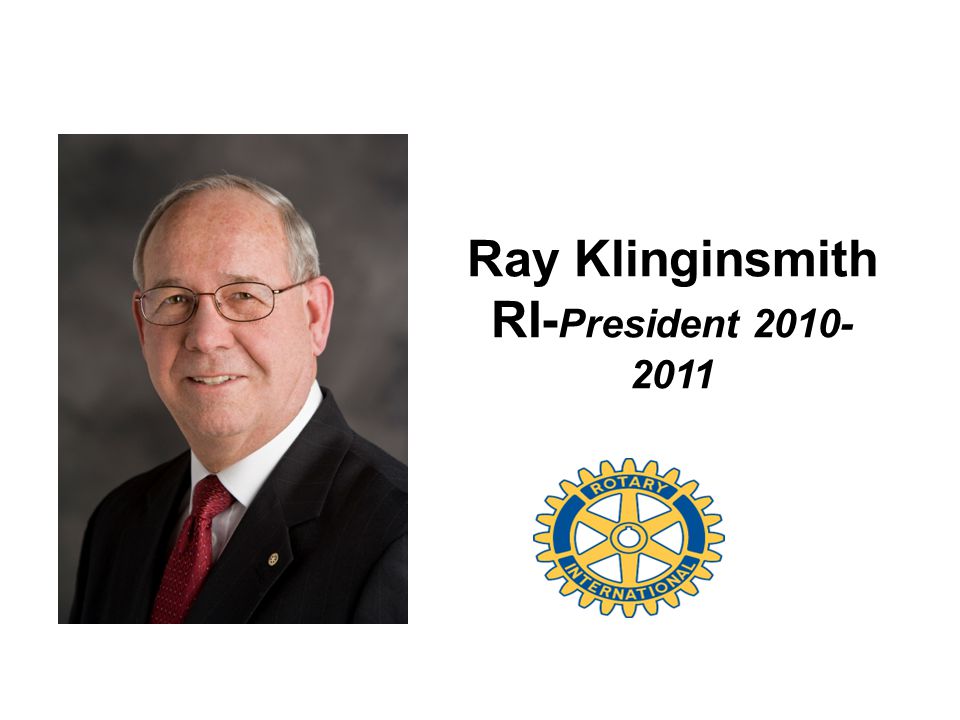 Ray Klinginsmith RI-President