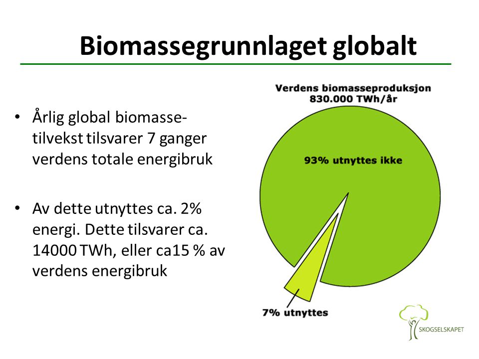 Biomassegrunnlaget globalt