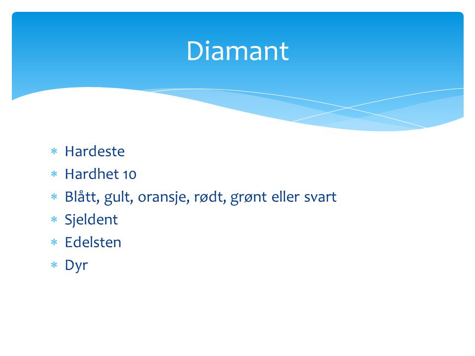 Diamant Hardeste Hardhet 10