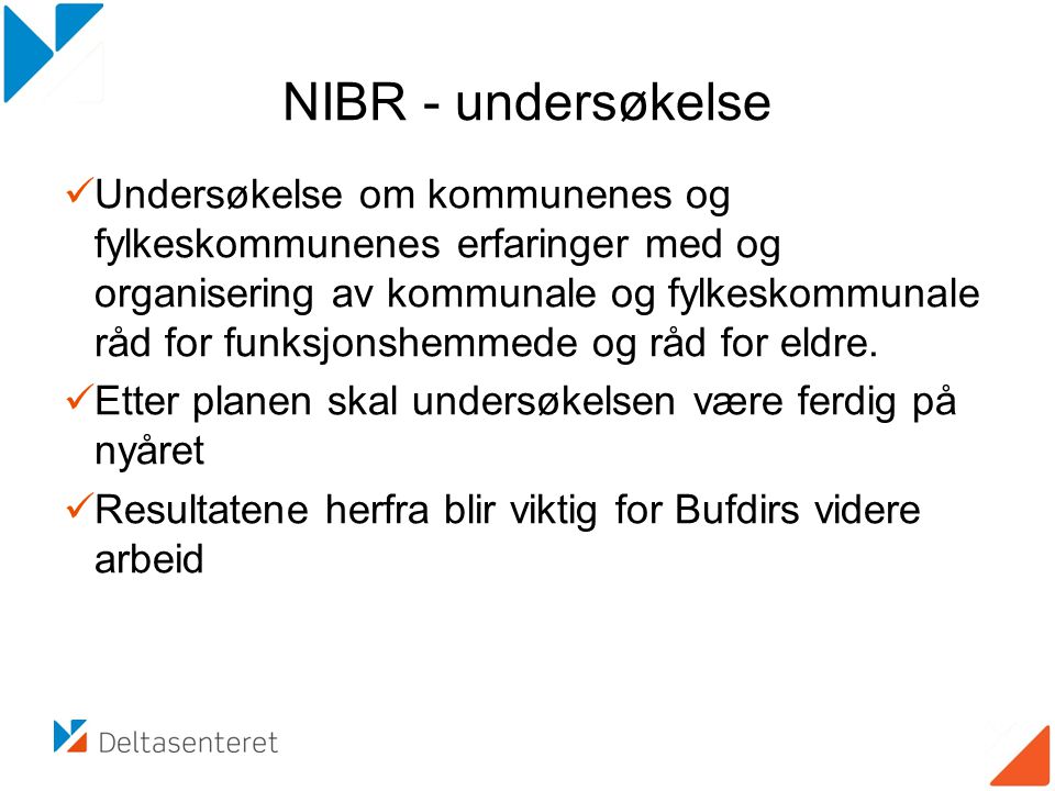 NIBR - undersøkelse