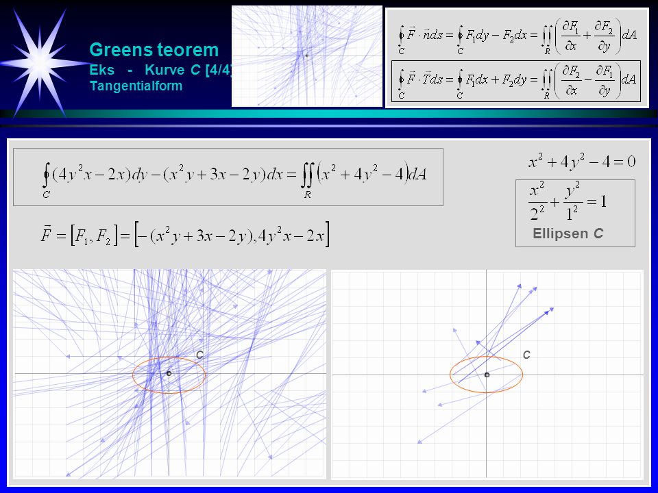 Greens teorem Eks - Kurve C [4/4] Tangentialform
