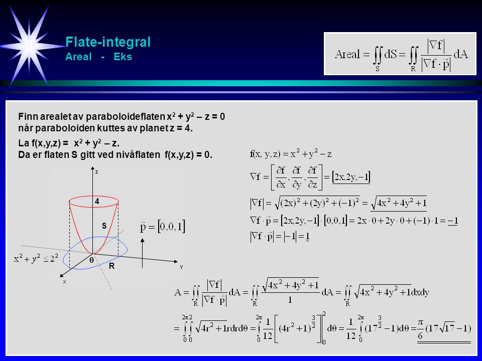 Flate-integral Areal - Eks