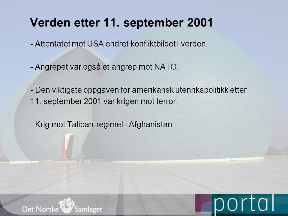 Verden etter 11. september 2001