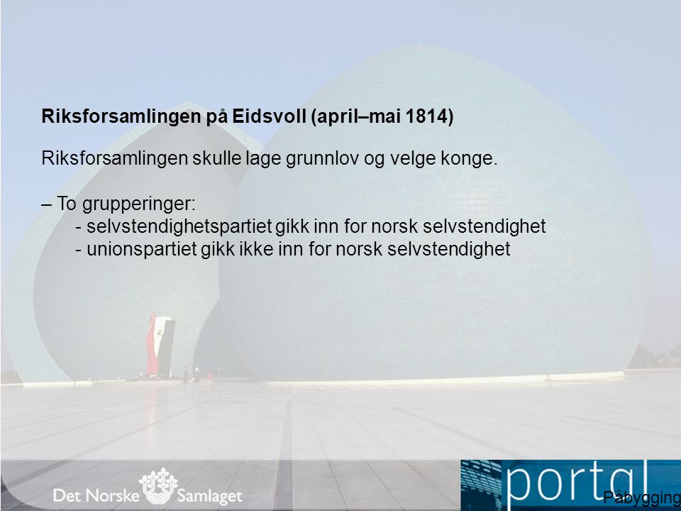 Riksforsamlingen på Eidsvoll (april–mai 1814)