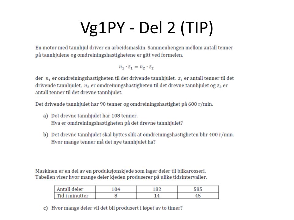 Vg1PY - Del 2 (TIP)