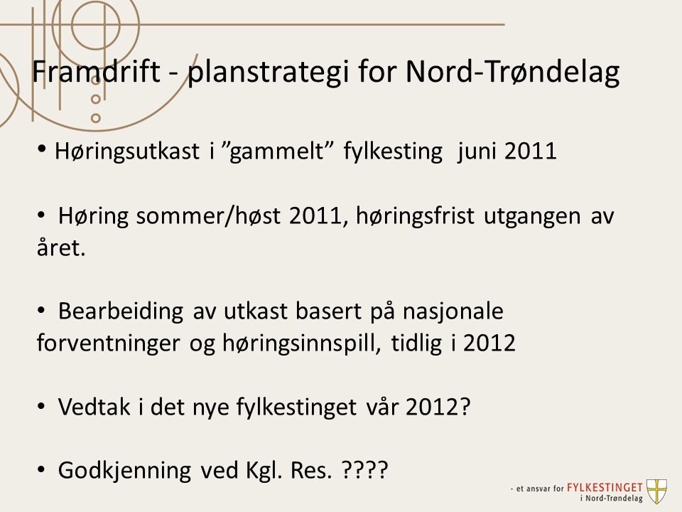 Framdrift - planstrategi for Nord-Trøndelag