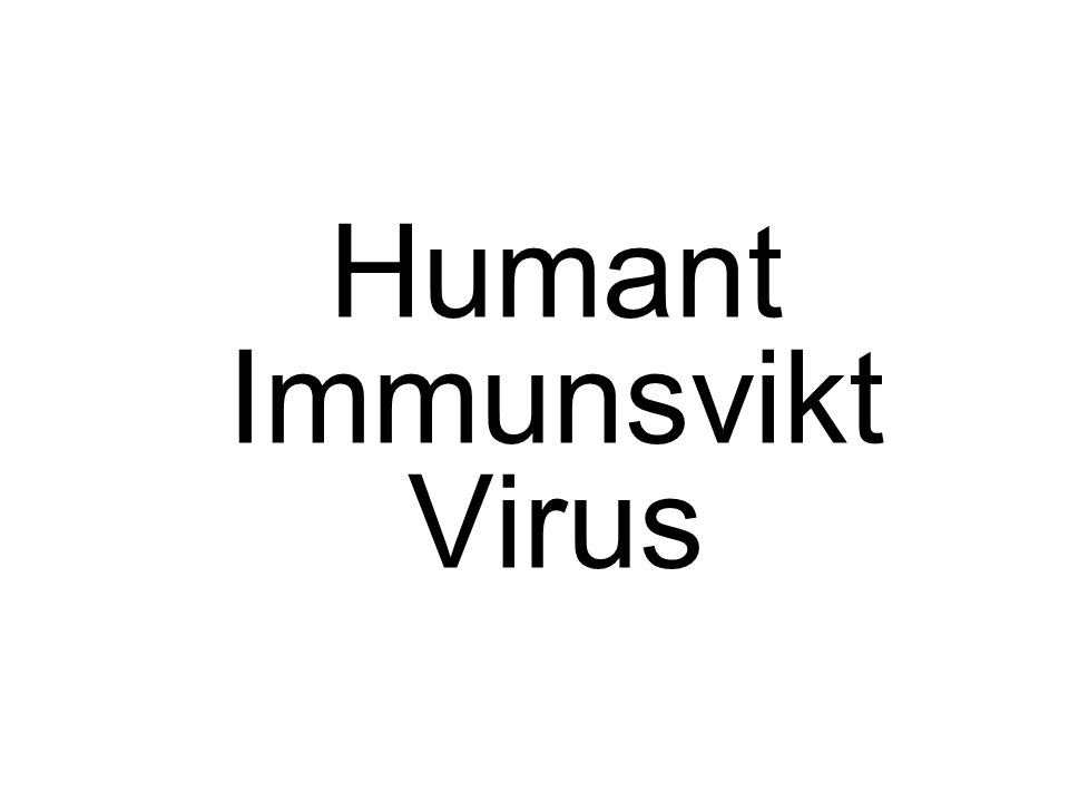 Humant Immunsvikt Virus