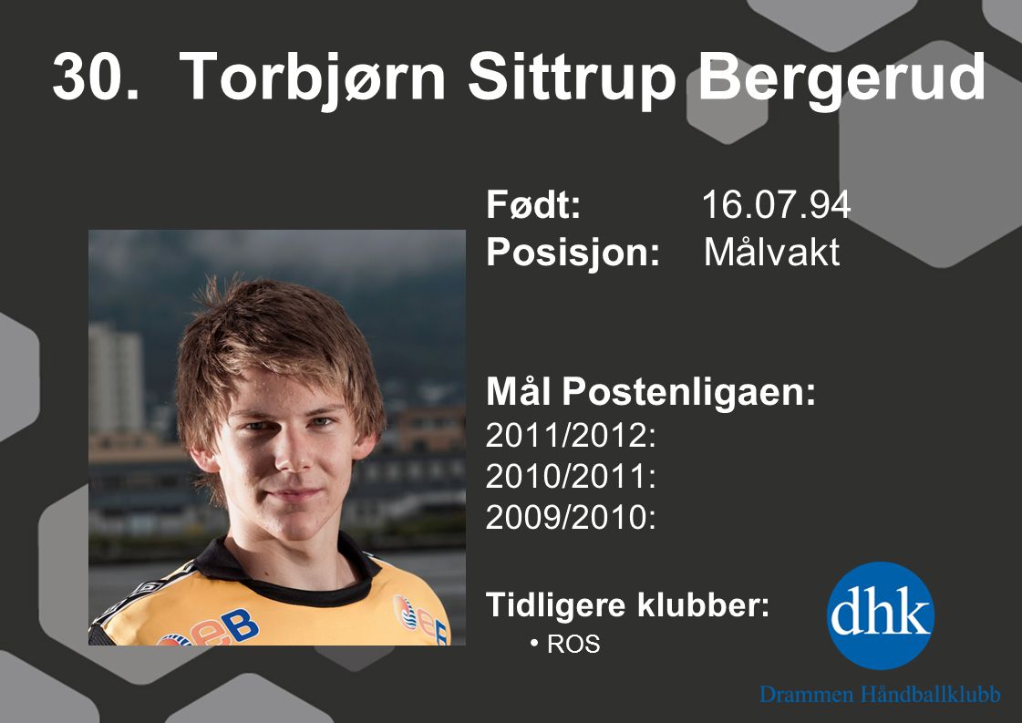 30. Torbjørn Sittrup Bergerud
