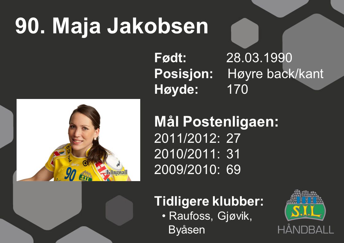 90. Maja Jakobsen Mål Postenligaen: