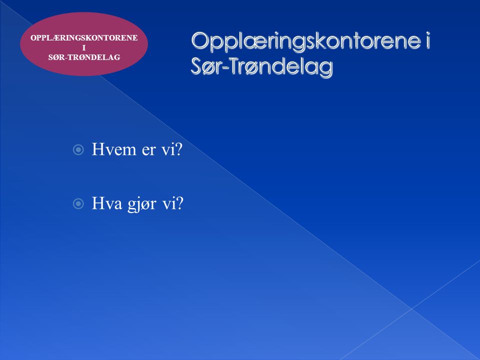 Opplæringskontorene i Sør-Trøndelag