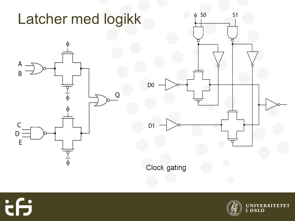 May 2004 Latcher med logikk Clock gating Håvard Kolle Riis