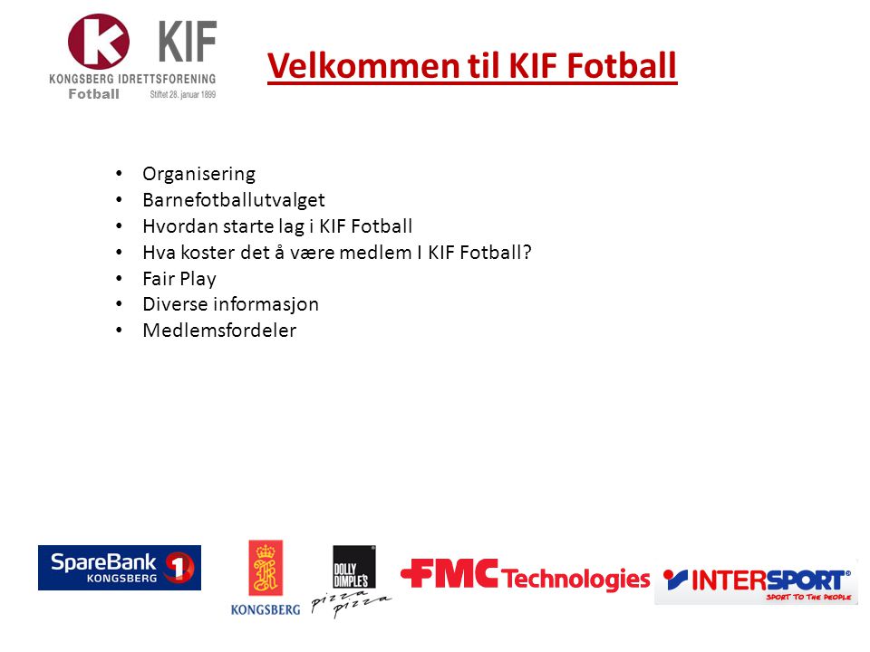 Velkommen til KIF Fotball
