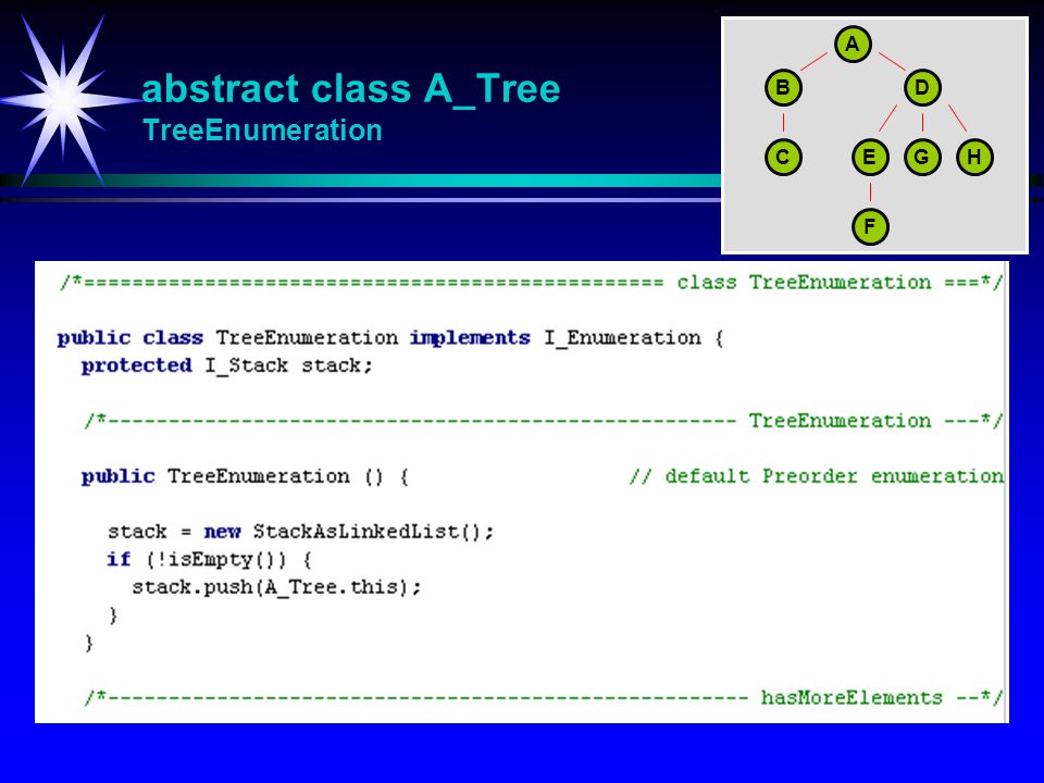 abstract class A_Tree TreeEnumeration