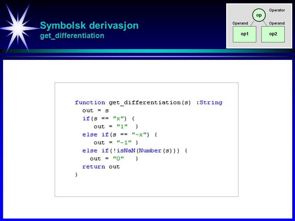 Symbolsk derivasjon get_differentiation
