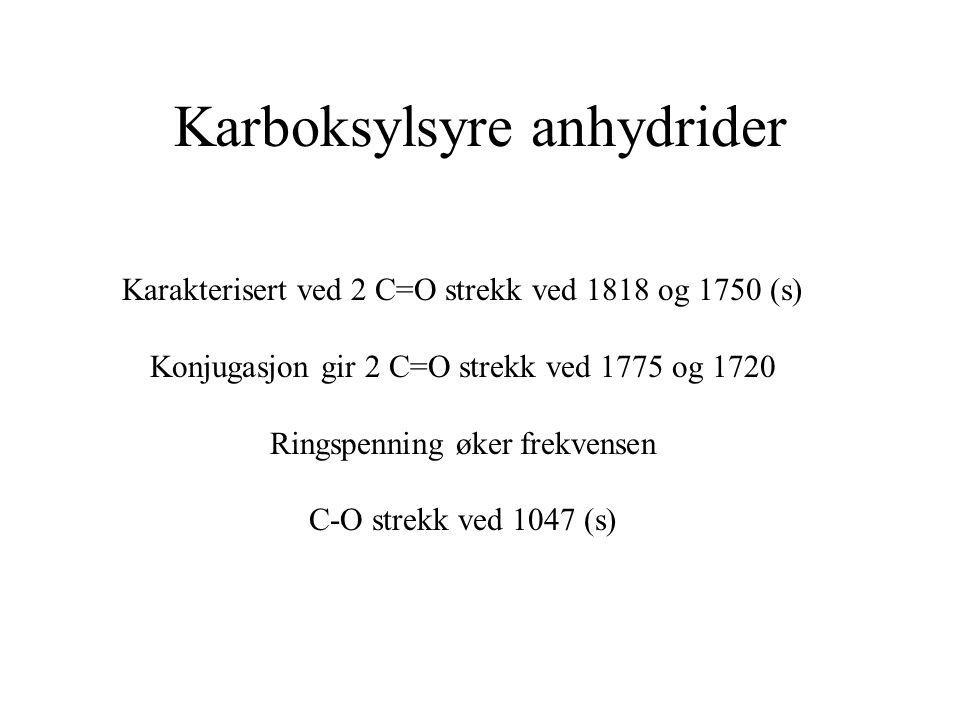 Karboksylsyre anhydrider