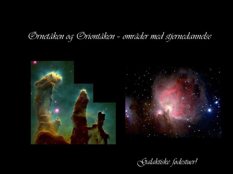 Ørnetåken og Oriontåken – områder med stjernedannelse