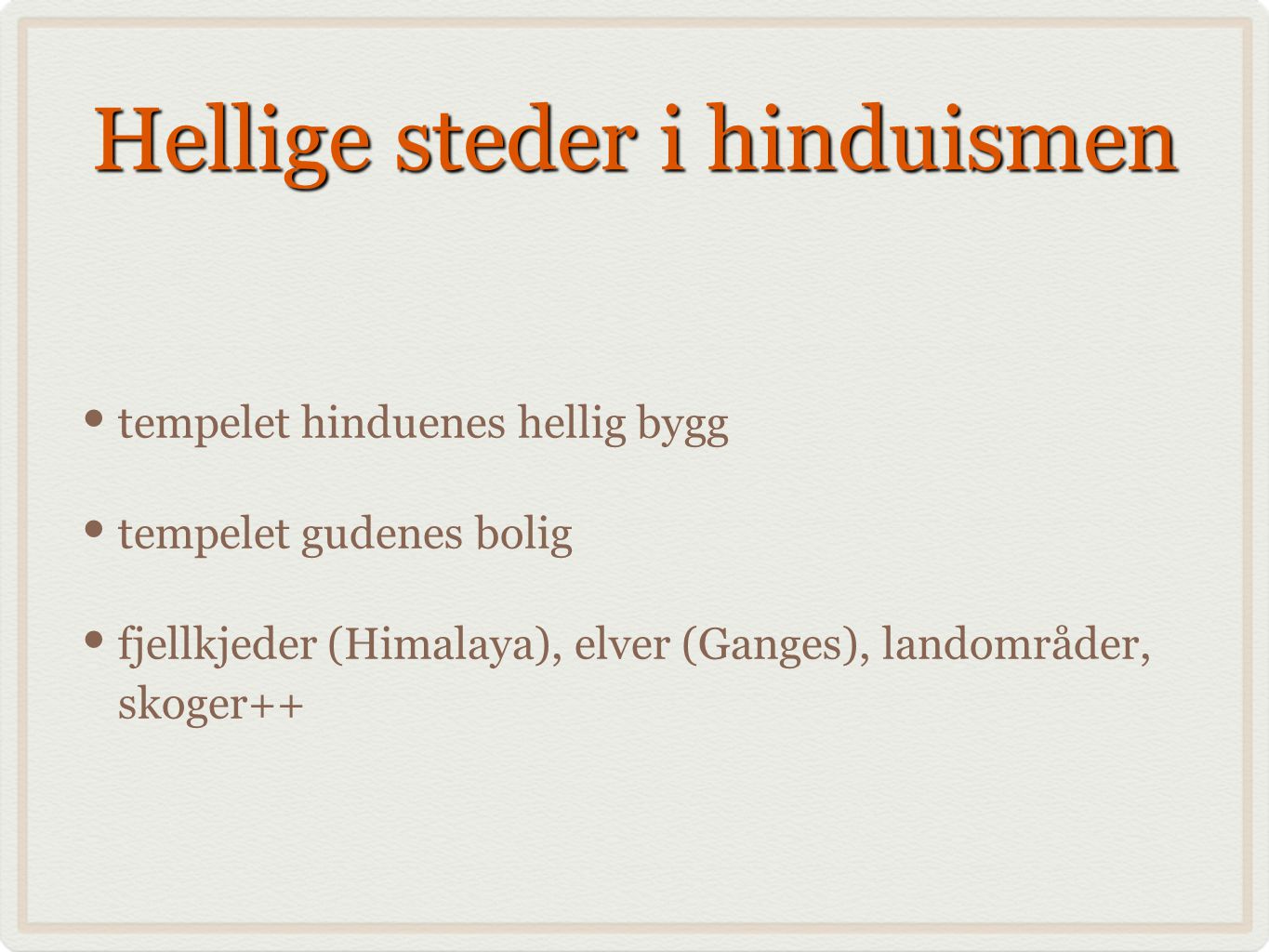 Hellige steder i hinduismen