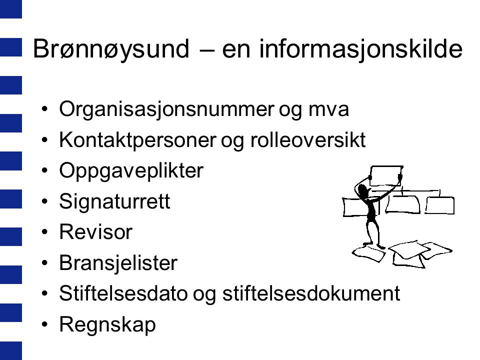 Brønnøysund – en informasjonskilde
