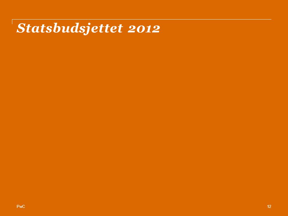 Statsbudsjettet 2012