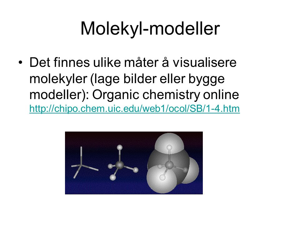 Molekyl-modeller