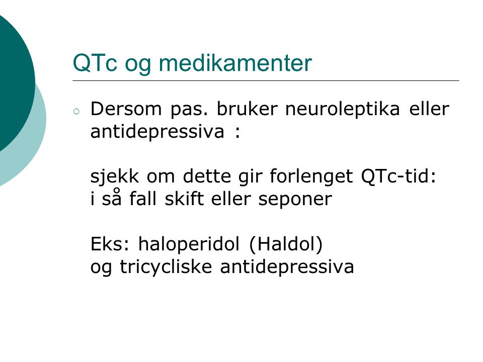 QTc og medikamenter