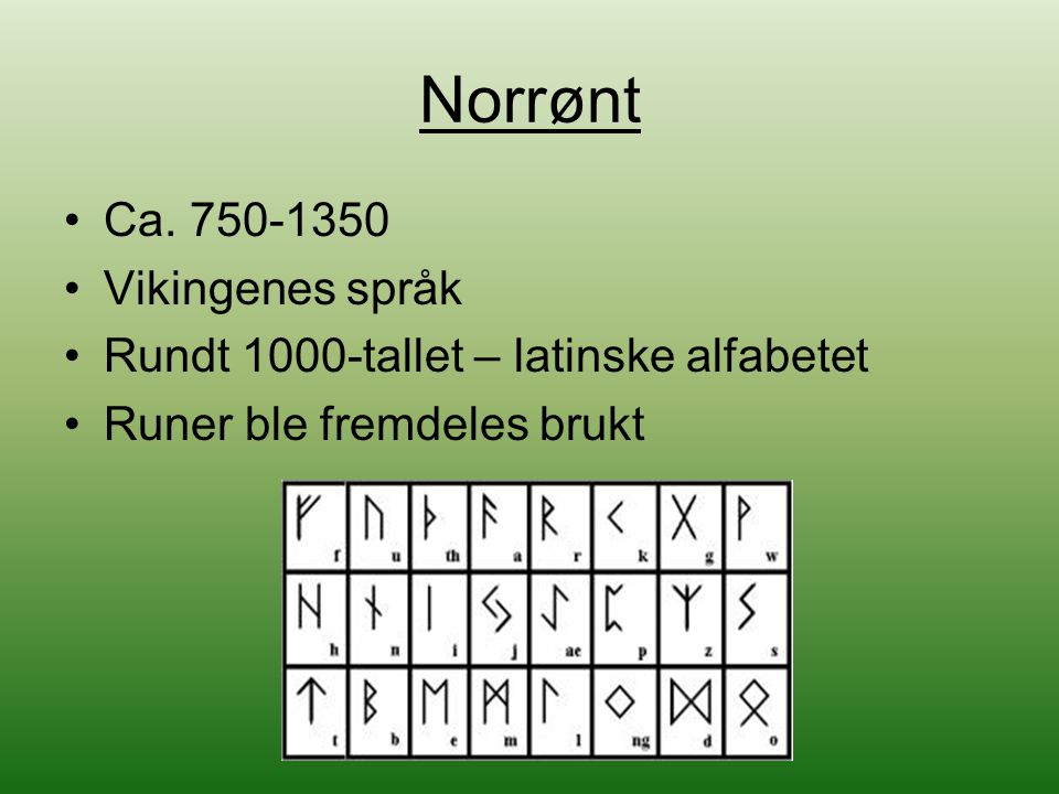 Norrønt Ca Vikingenes språk