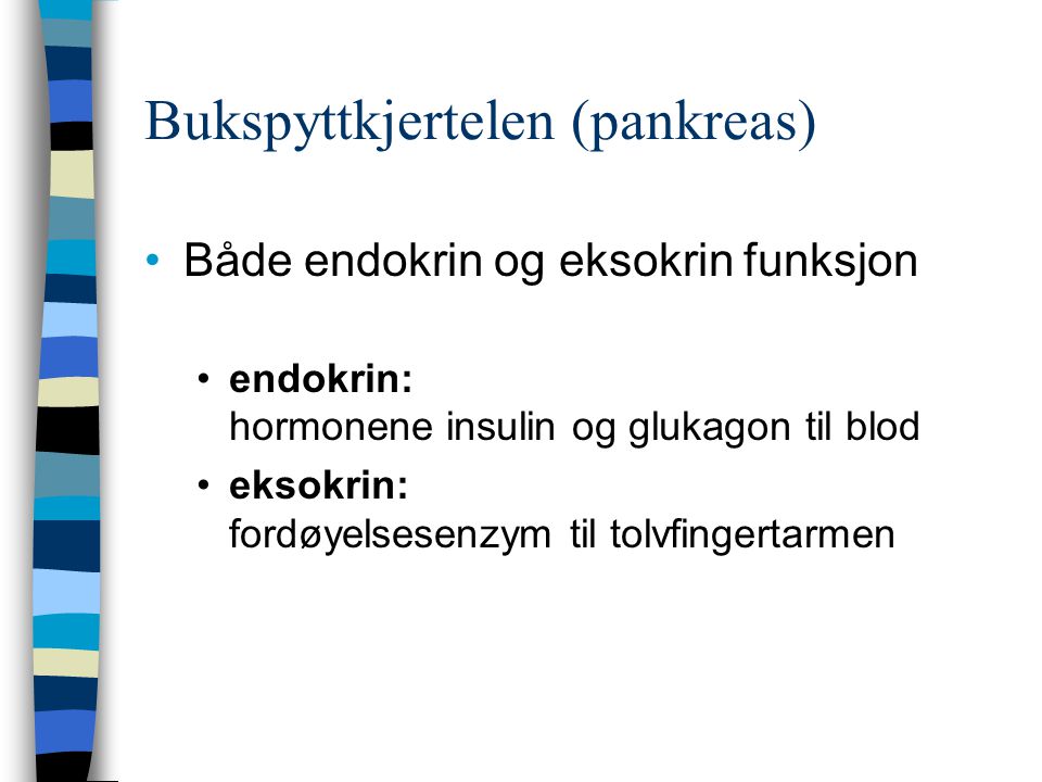 Bukspyttkjertelen (pankreas)