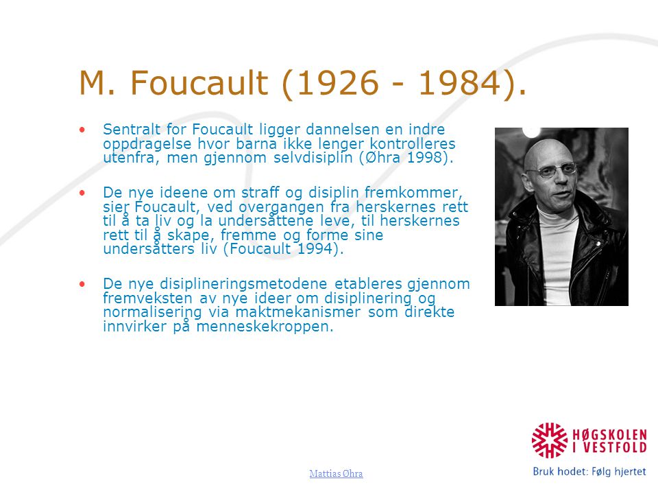 M. Foucault ( ).