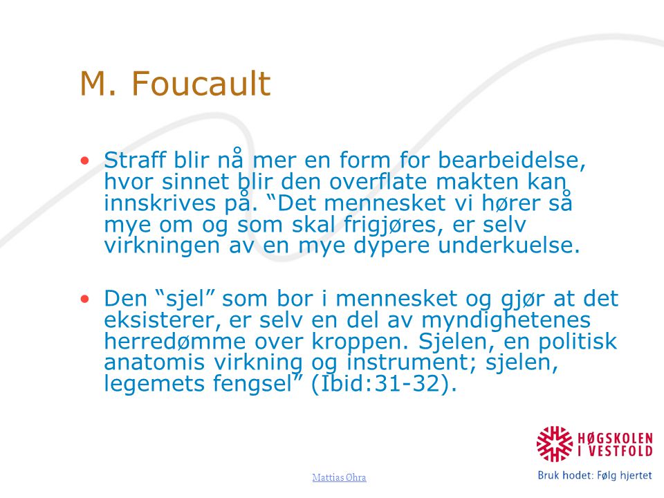 M. Foucault