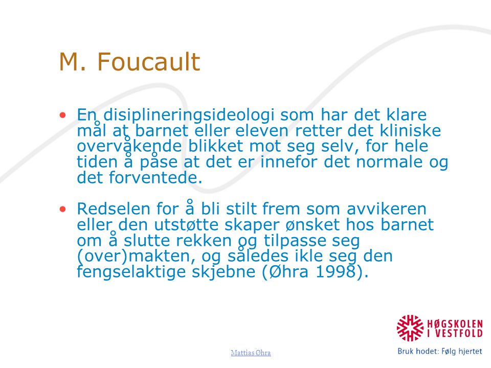M. Foucault