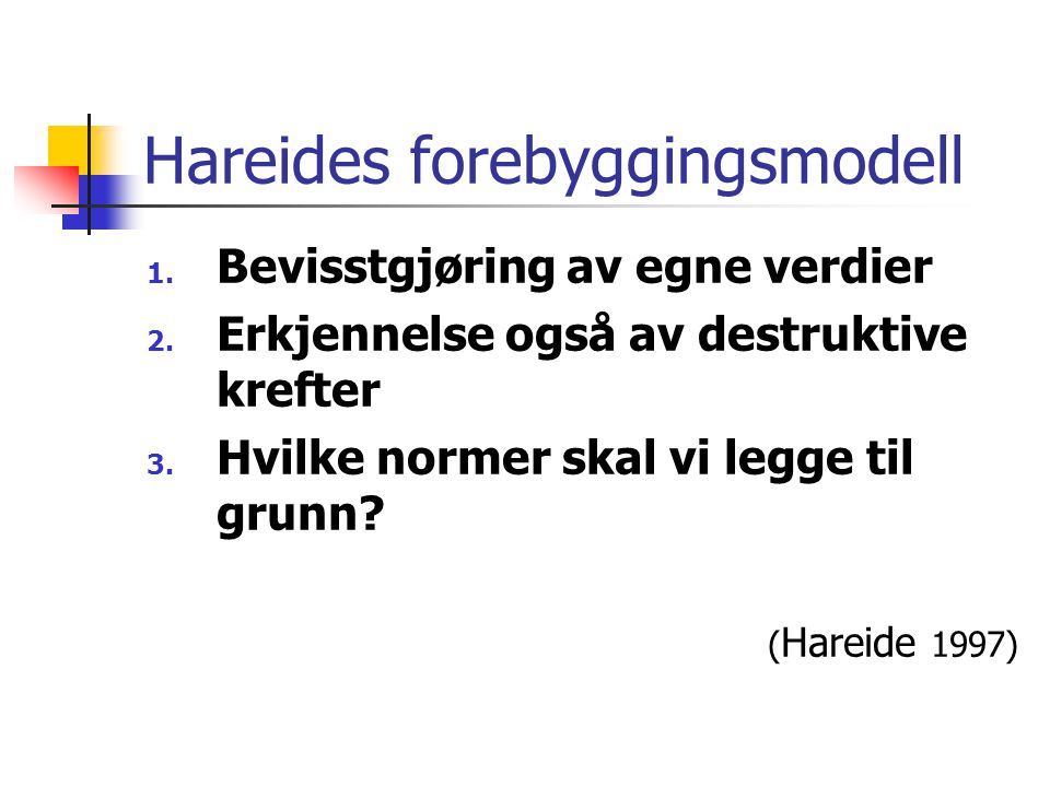 Hareides forebyggingsmodell